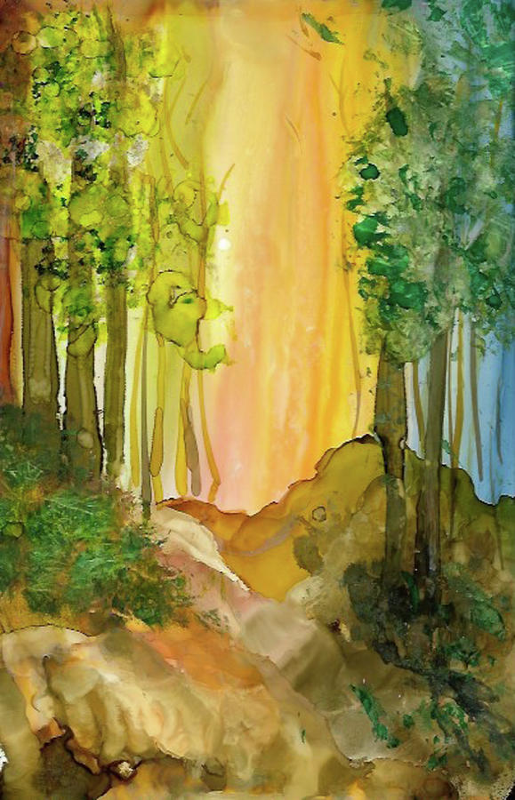 Tree Painting - Enchanted Forest by Bonny Butler