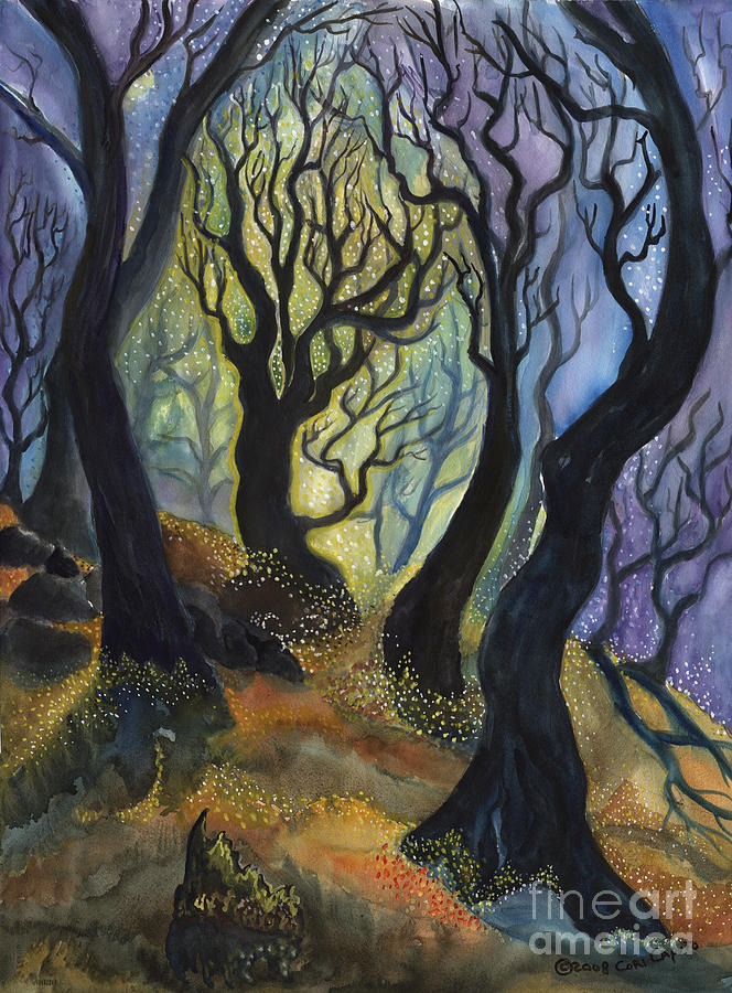 Enchanted Forest Painting by Cori Caputo