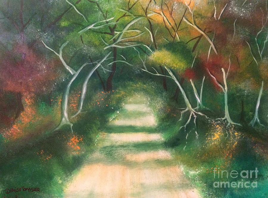 Enchanted Forest Painting by Denise Tomasura
