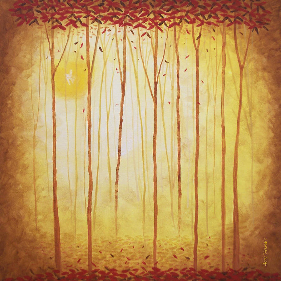 Enchanted Forest IV Painting by Herb Dickinson