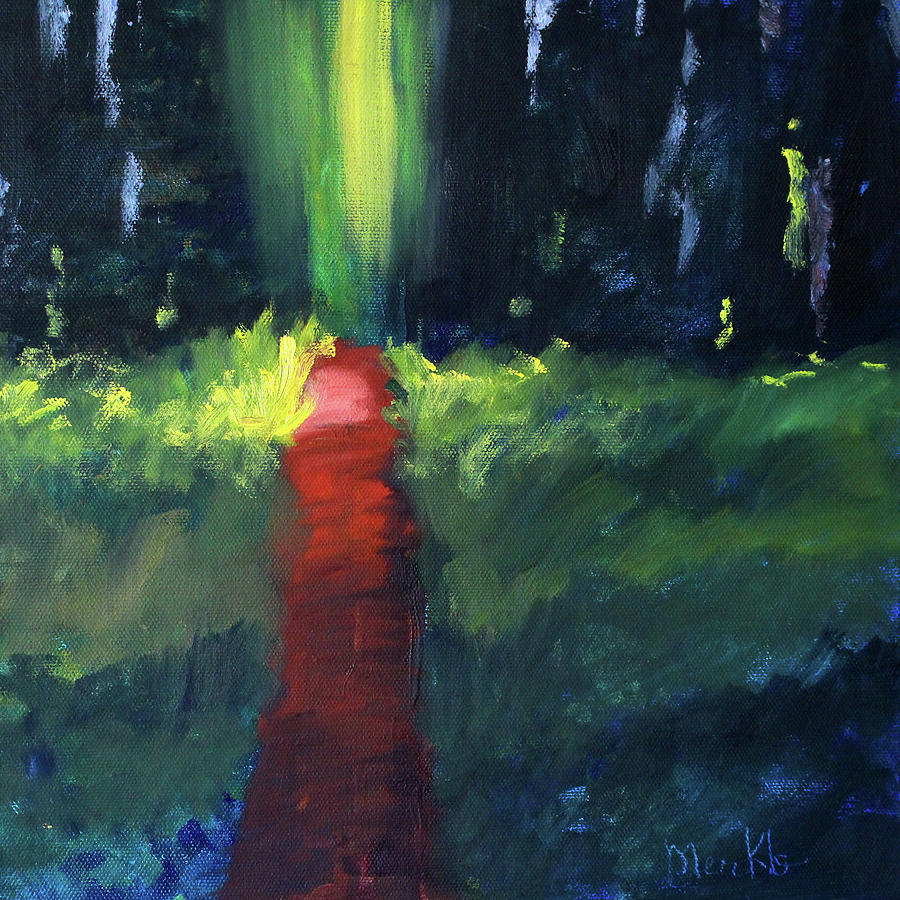 Enchanted Forest Painting by Nancy Merkle