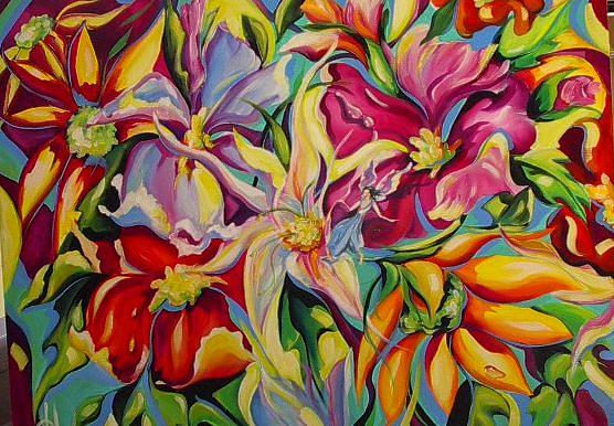 Enchanted Garden Painting by Heather Roddy