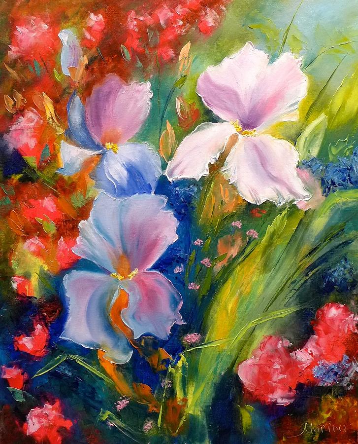 Enchanted Irises Painting by Marina Wirtz - Fine Art America