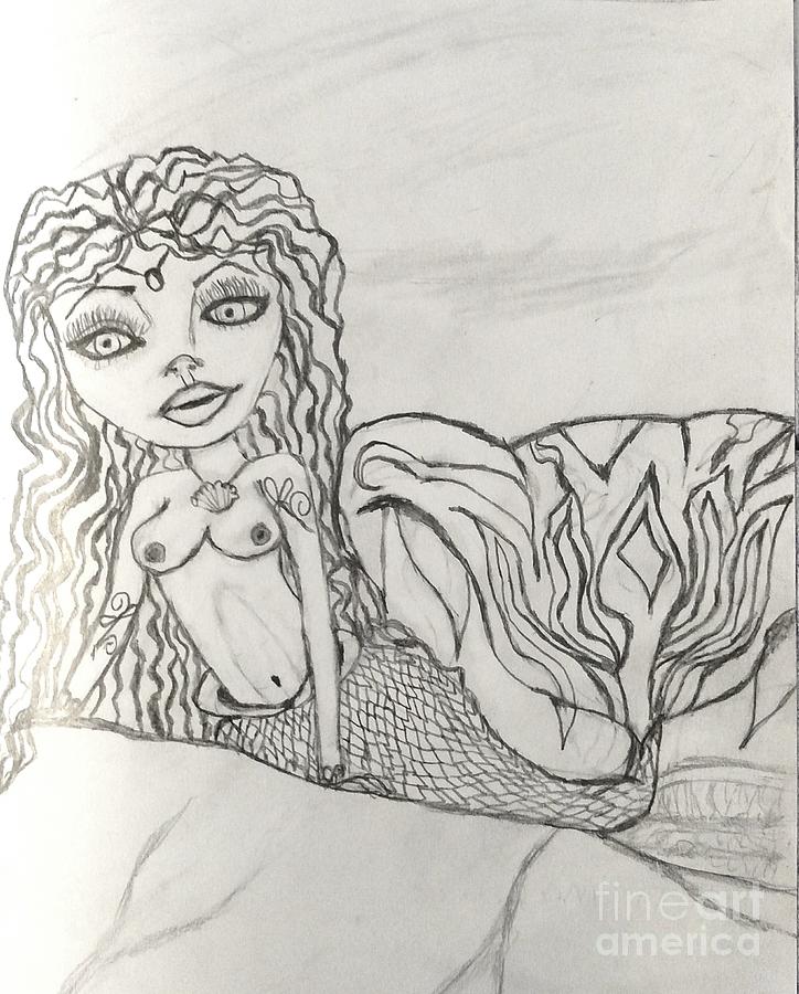 Enchanted Mermaid Drawing