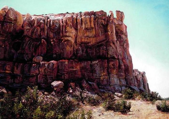 Enchanted Mesa Painting by Cameron Hampton P S A