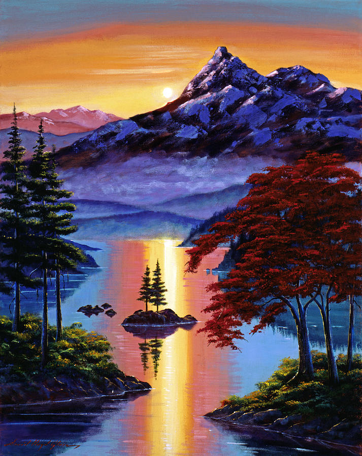 Enchanted Reflections Painting by David Lloyd Glover