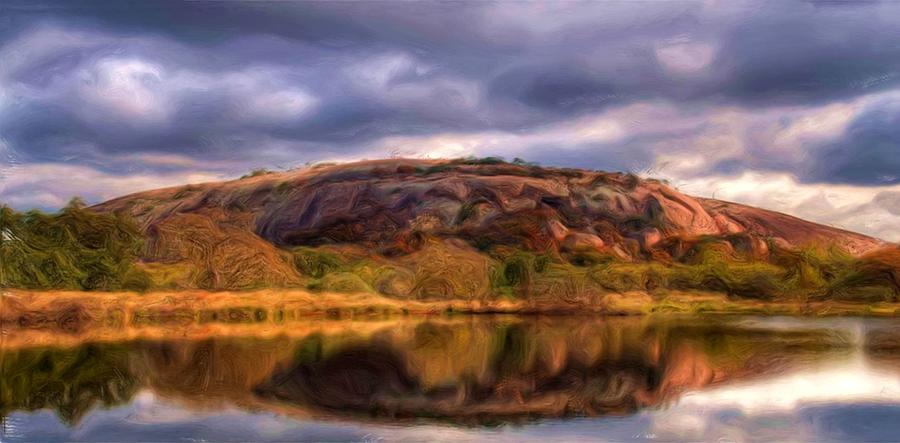 Enchanted Rock Painting by Troy Caperton