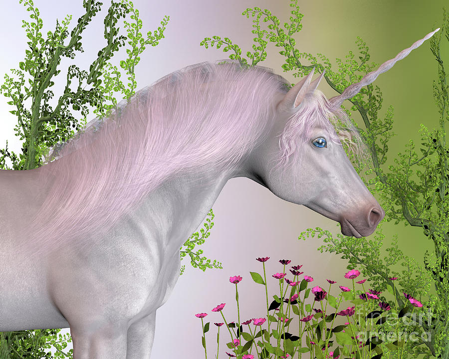 Enchanted Unicorn Digital Art by Corey Ford