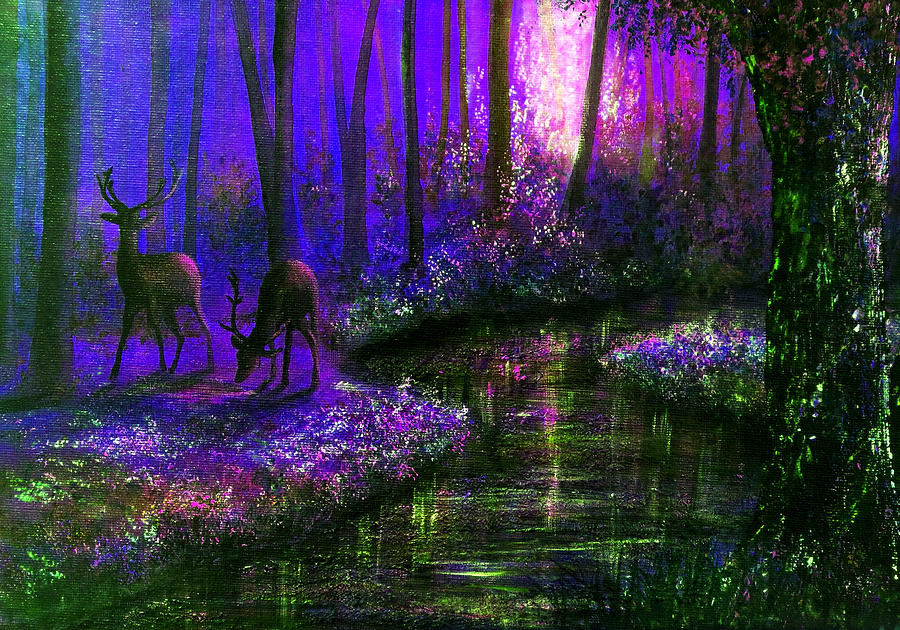 Nature Painting - Enchanted Water by Ann Marie Bone