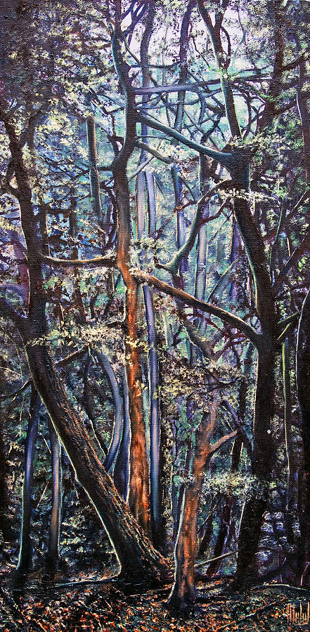 Enchanted woods Painting by Michelangelo Rossi