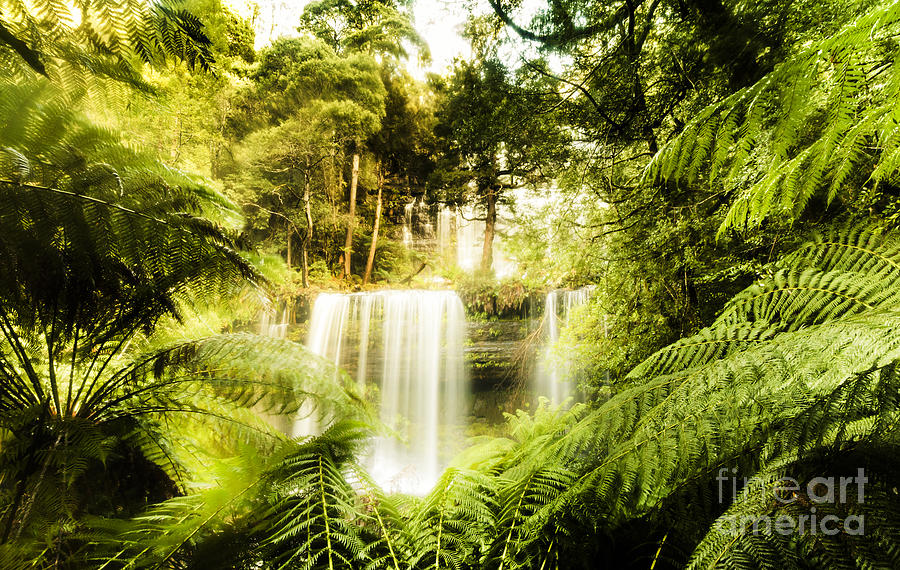 Enchanting waterfall landscape Photograph by Jorgo Photography