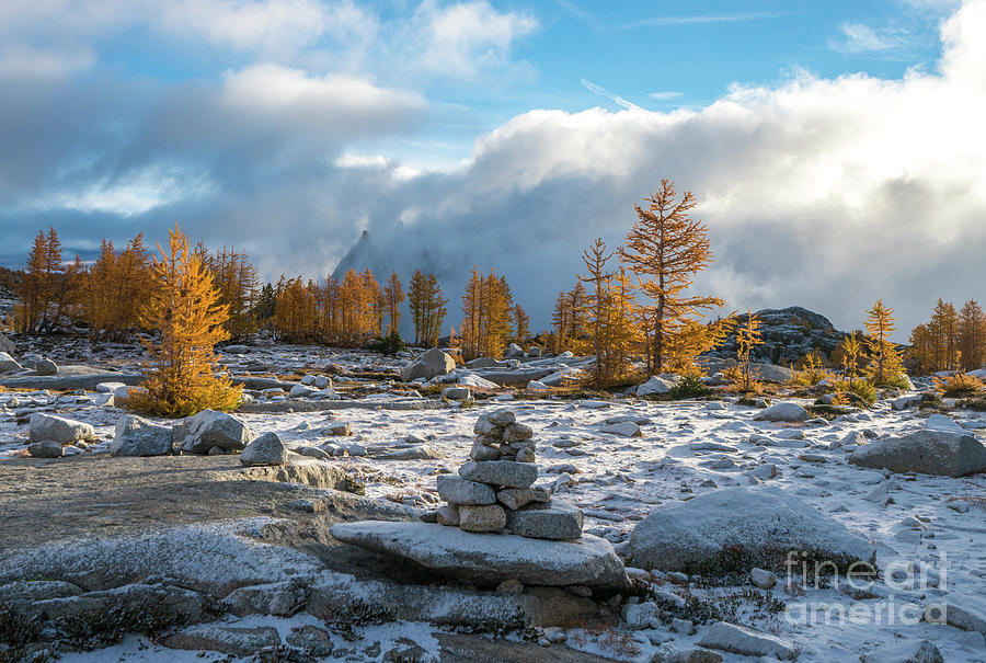 Enchantments Light Snow Photograph by Mike Reid