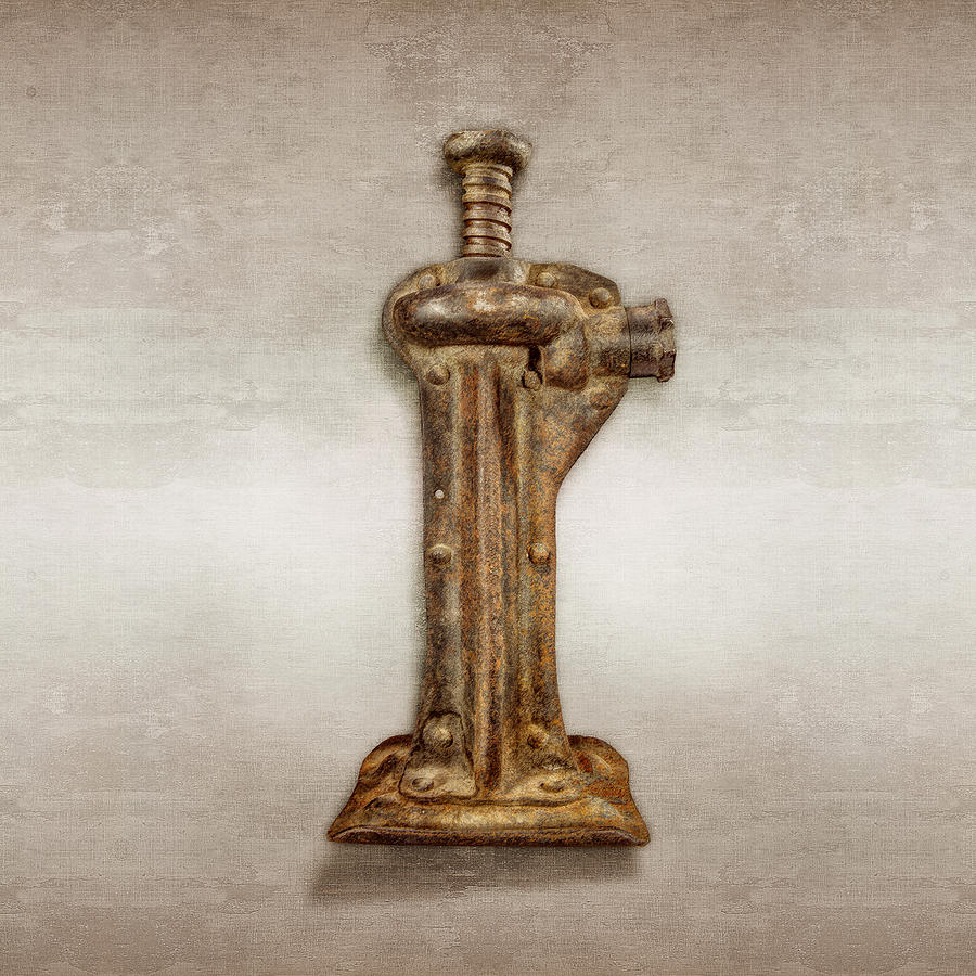 Vintage Photograph - Enclosed Screw Jack II by YoPedro