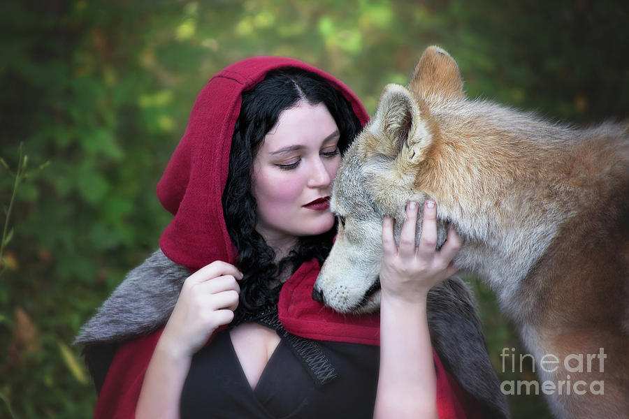 Encounter With Red Riding Hood Photograph by Sharon McConnell