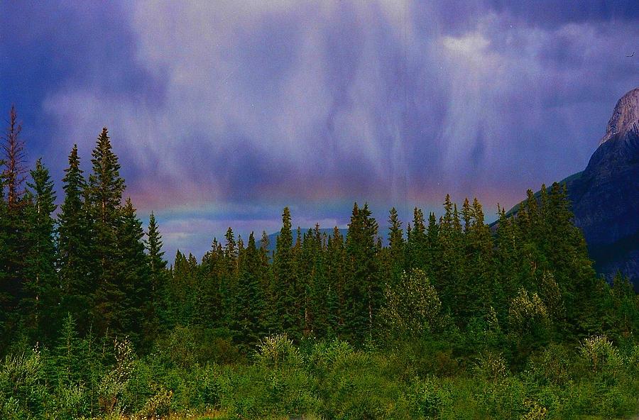 Mountain Photograph - Encountering a Storm by Shirley Sirois