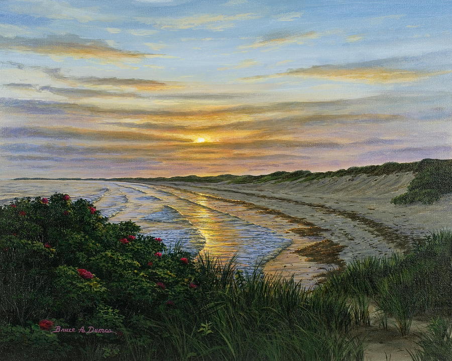 Sunset Painting - End of a Perfect Day by Bruce Dumas