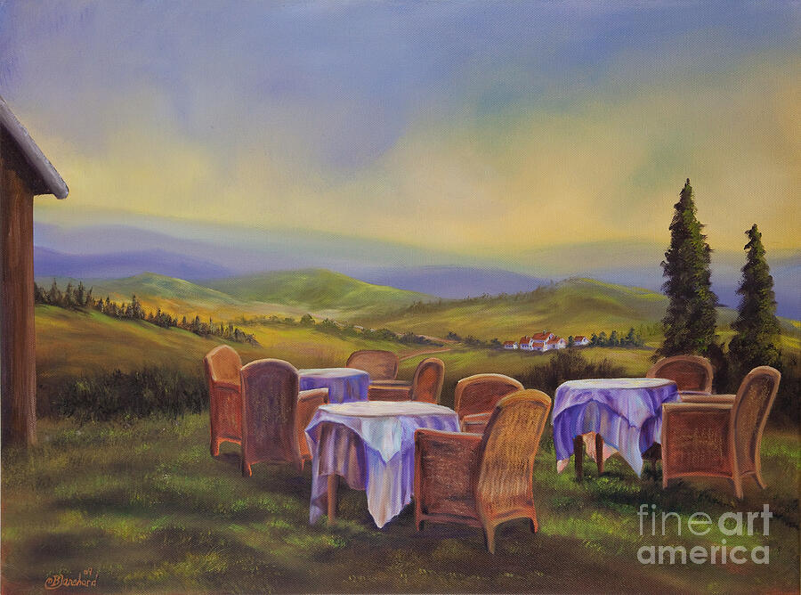End of a Tuscan Day Painting by Charlotte Blanchard