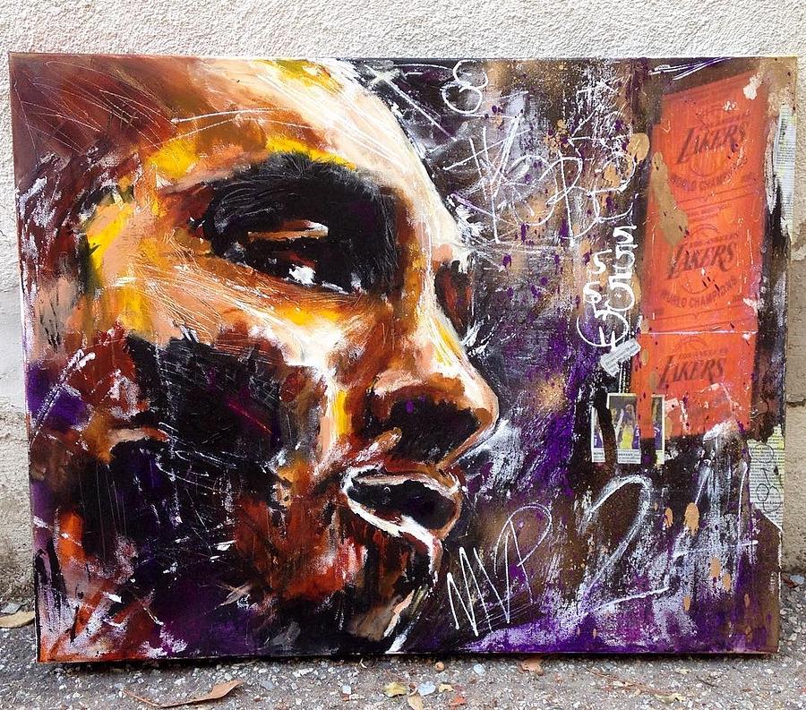Kobe Bryant Painting - End of an era by RicDiculous Artist