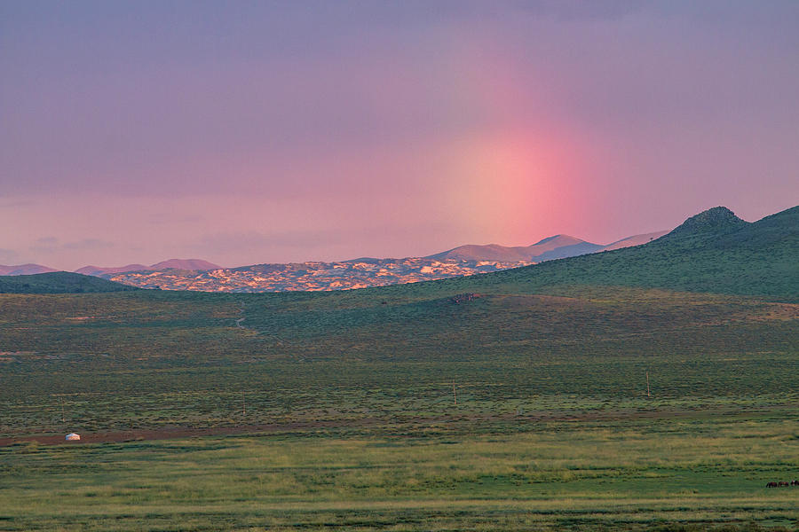 End of Rainbow Photograph by Hitendra SINKAR