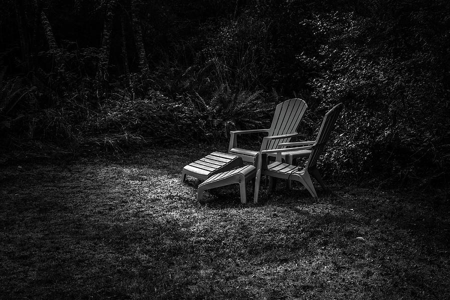 Chair Photograph - End of Summer by Inge Riis McDonald