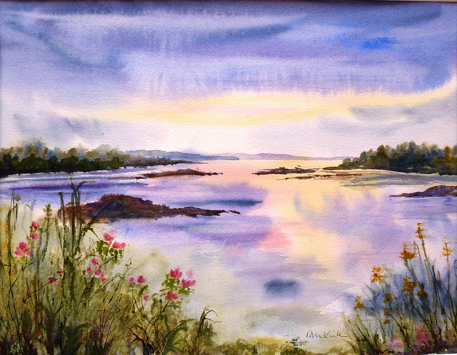 End of the Day Painting by Diane Kirk End of the Day Painting by Diane Kirk