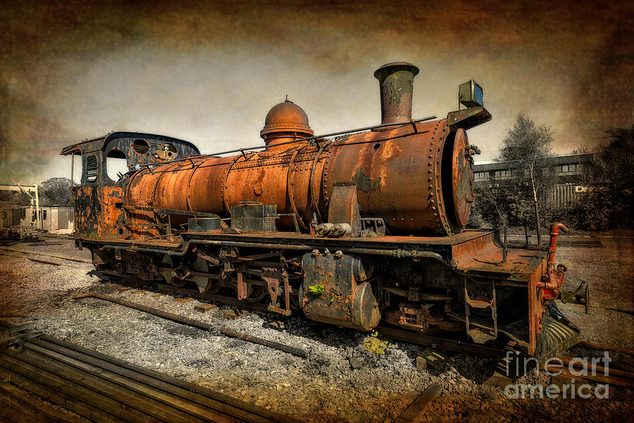 Train Photograph - End of the Line by Adrian Evans