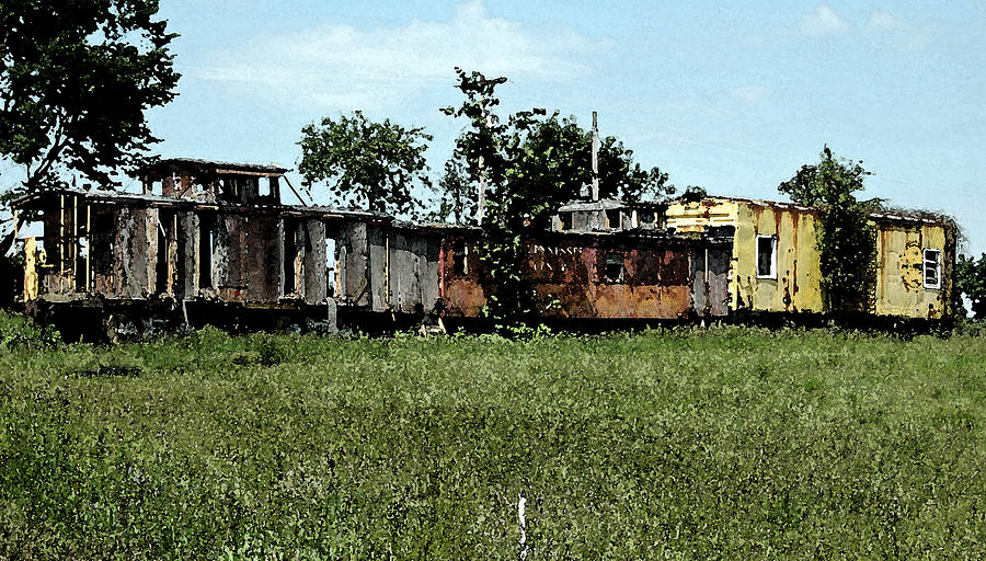 Train Photograph - End of the Line by Don and Sheryl Cooper