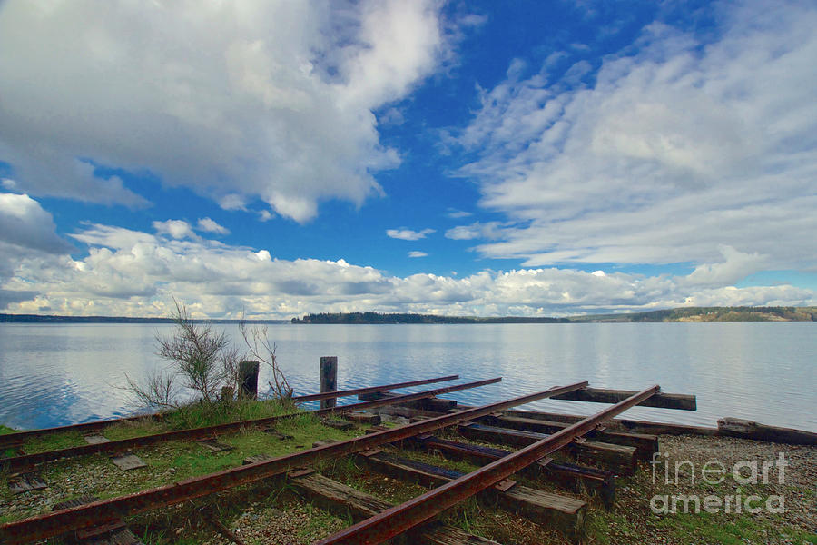 Train Photograph - End of the Line by Sean Griffin