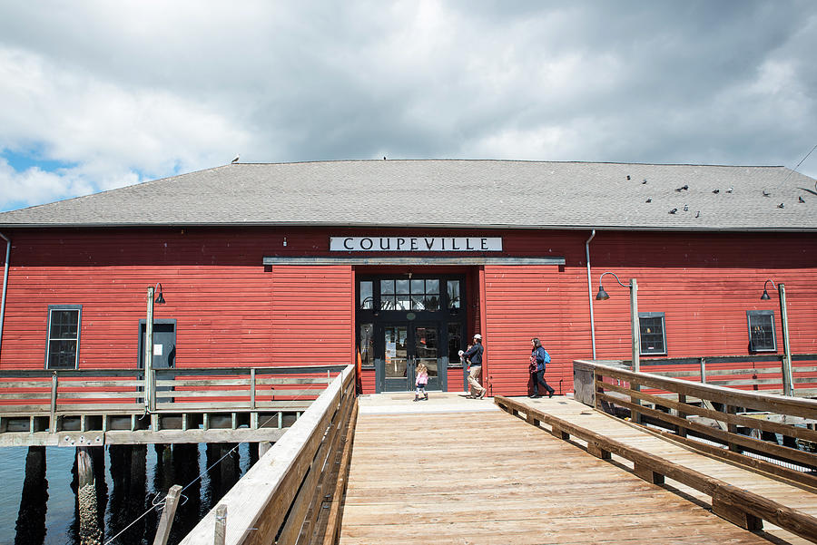 Shops on Coupeville Wharf Photograph by Tom Cochran