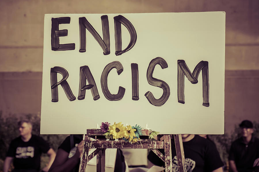 End Racism Photograph by Carrie Smith - Fine Art America