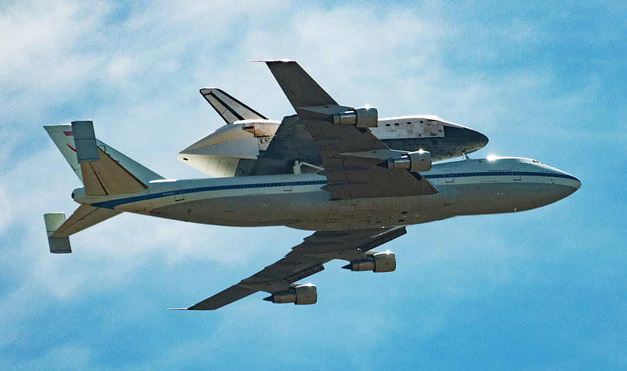 Space Shuttle Photograph - Endeavor On 747 by Matthew Nelson