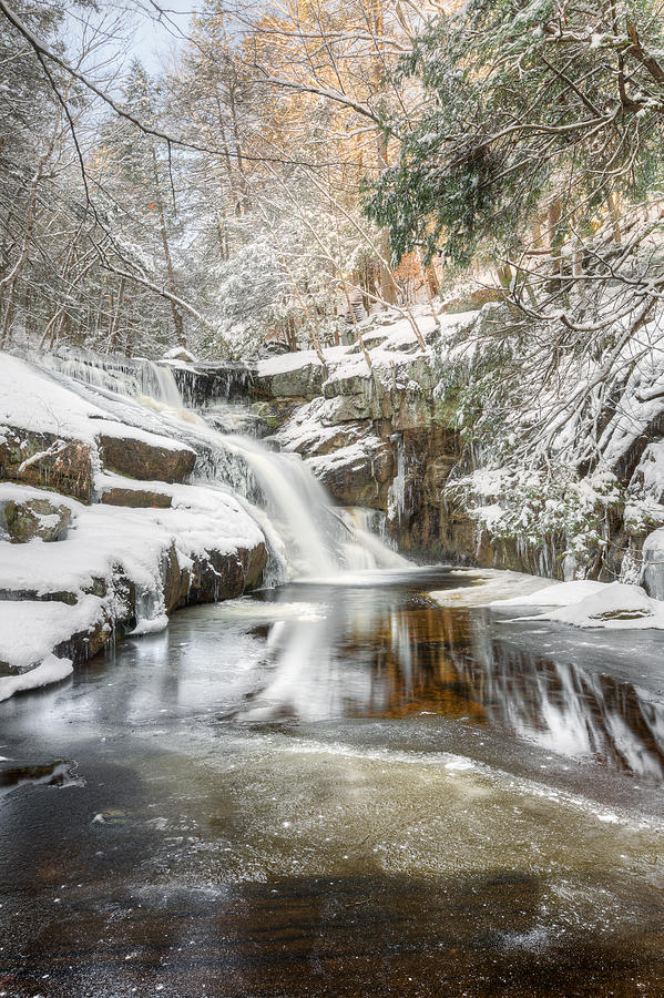 Enders Falls Winter Photograph by Bill Wakeley