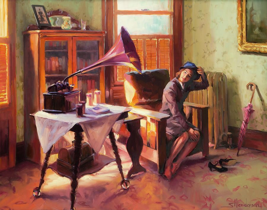 Vintage Painting - Ending the Day on a Good Note by Steve Henderson