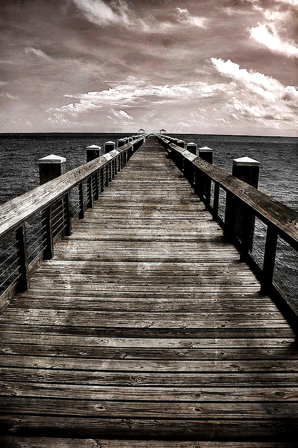 Endless Pier Photograph by Gulf Island Photography and Images | Fine ...