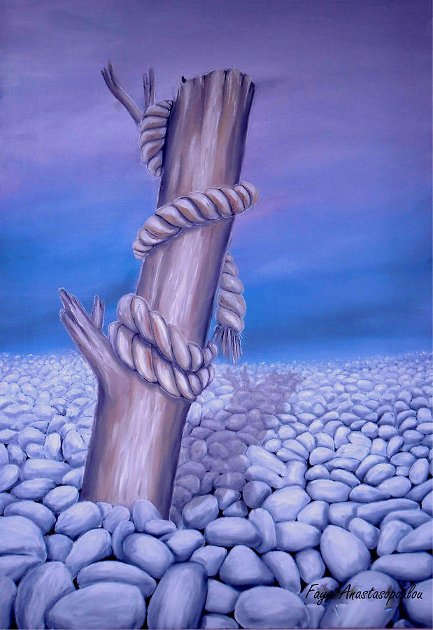 Tree Painting - Endless Stillness by Faye Anastasopoulou