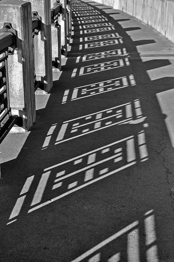 Black And White Photograph - Endless Walkway by John Ricker