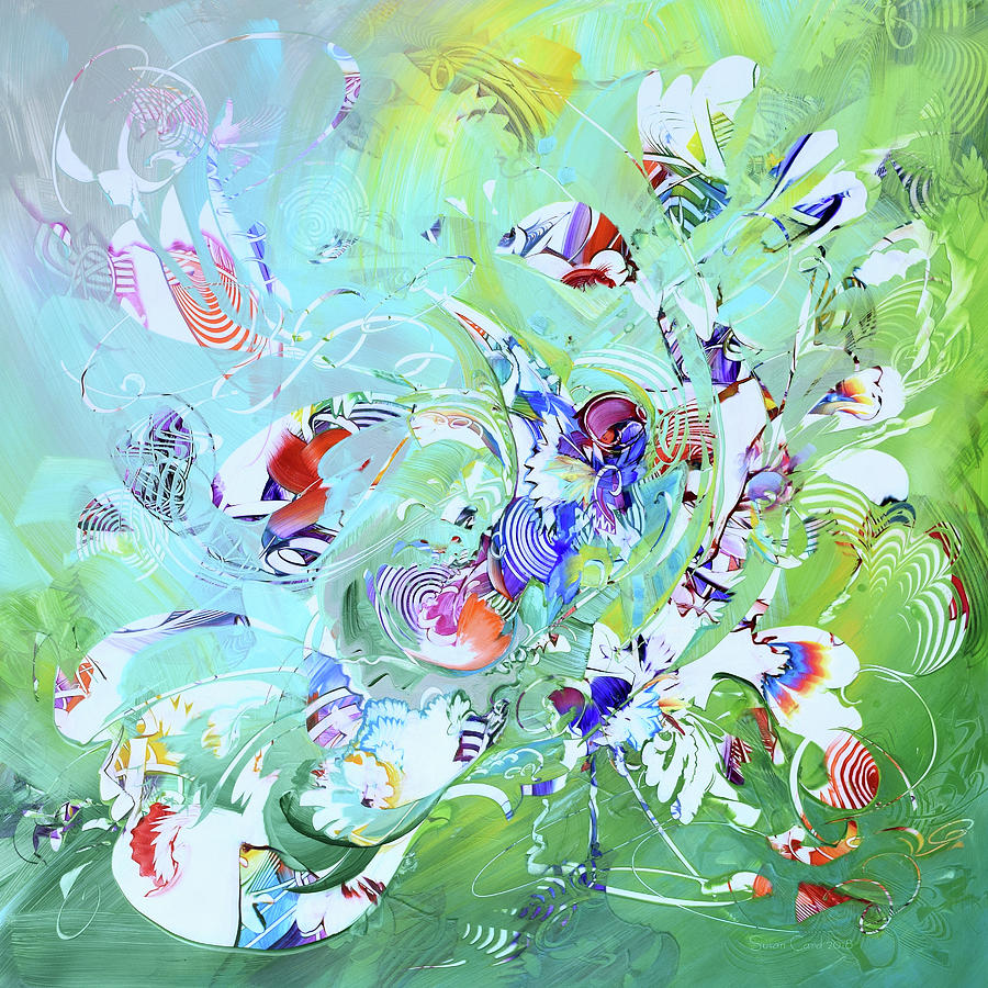 Flower Painting - Endless Well of Joy by Susan Card