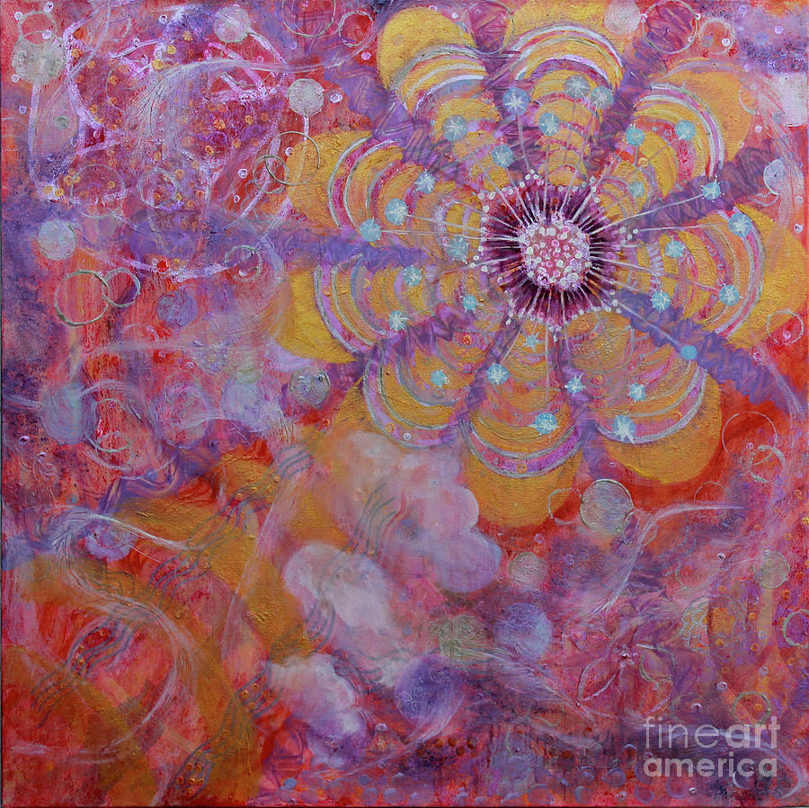 Energy Exchange Painting by Anne Cameron Cutri