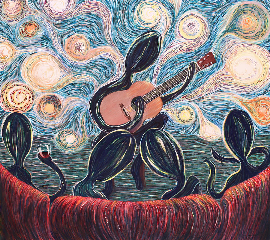 Energy Of Music Painting by Cory Calantropio