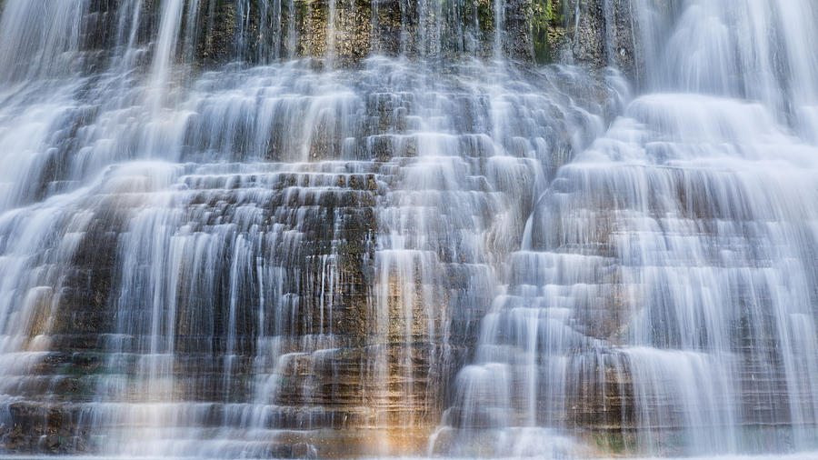 Lower Falls Cascade #1 Photograph by Stephen Stookey