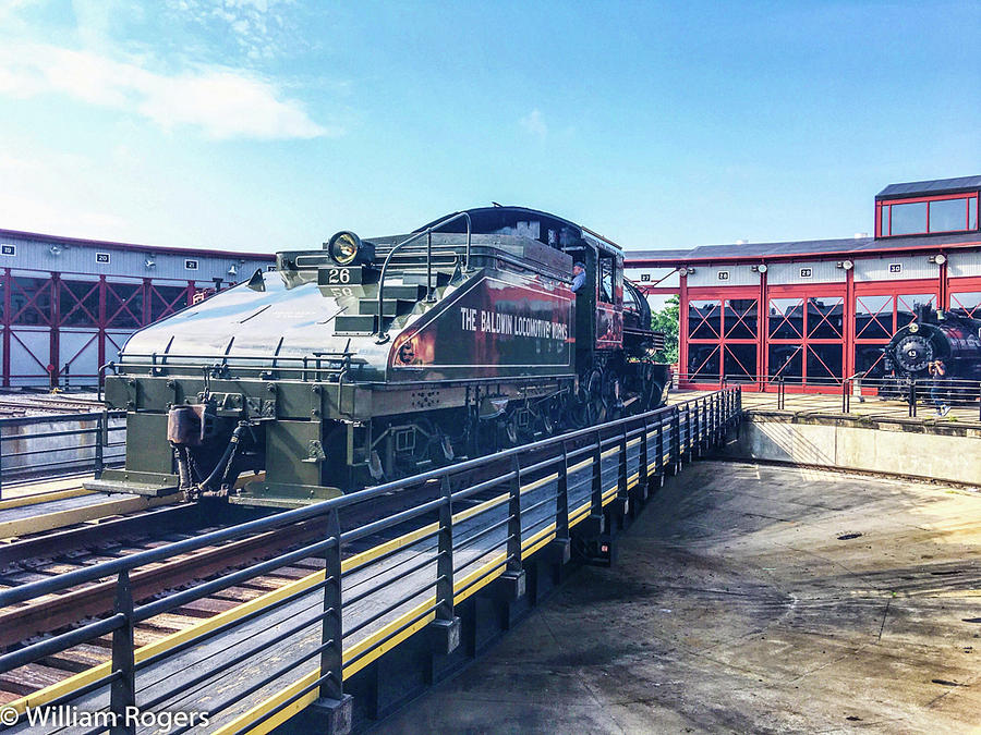 Engine 26 on Turntable at Steamtown Photograph by William E Rogers ...