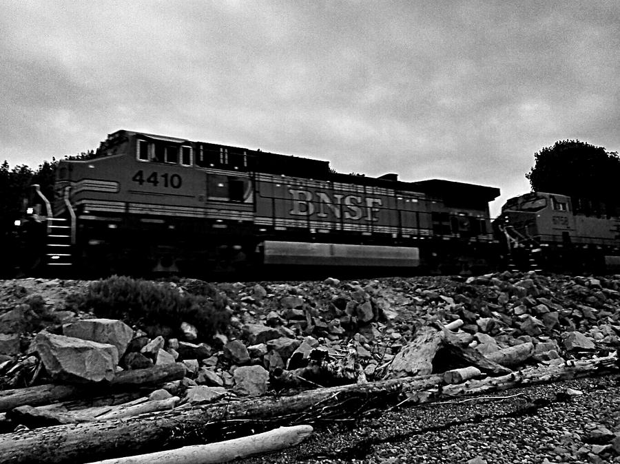 Train Photograph - Engine 4410 by Kevin D Davis