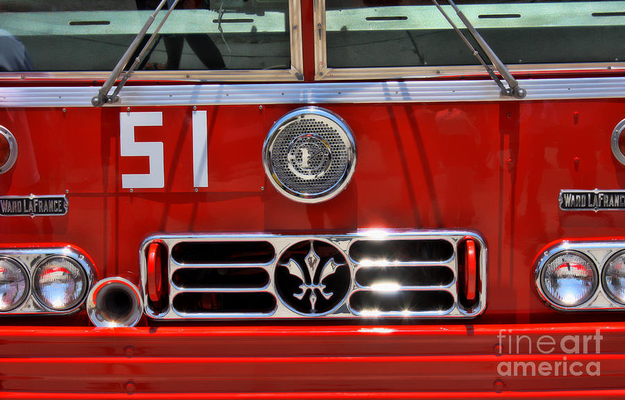 Engine 51 Grill Photograph by Tommy Anderson