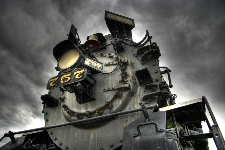 Train Photograph - Engine 757 by Scott Wyatt