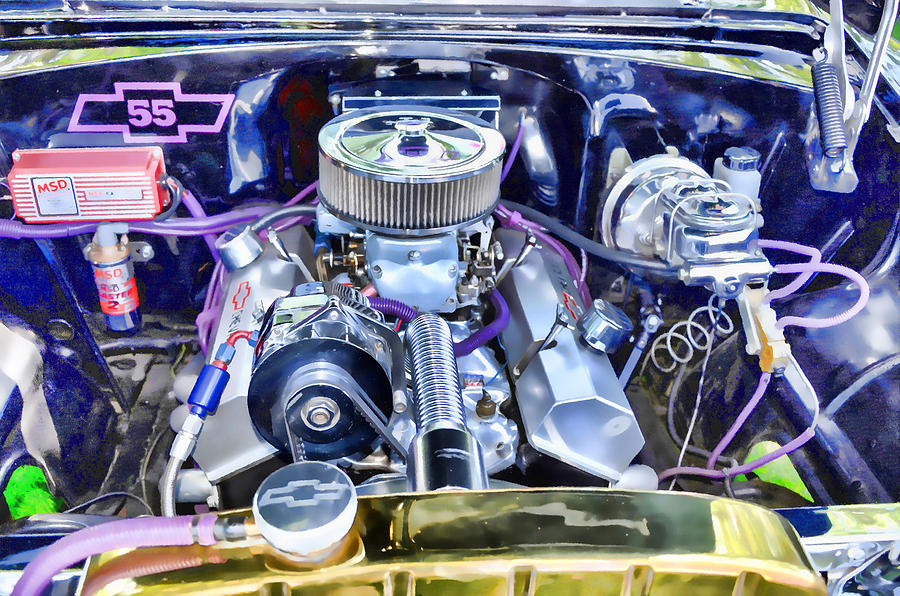 Engine compartment 3 Painting by Jeelan Clark Fine Art America