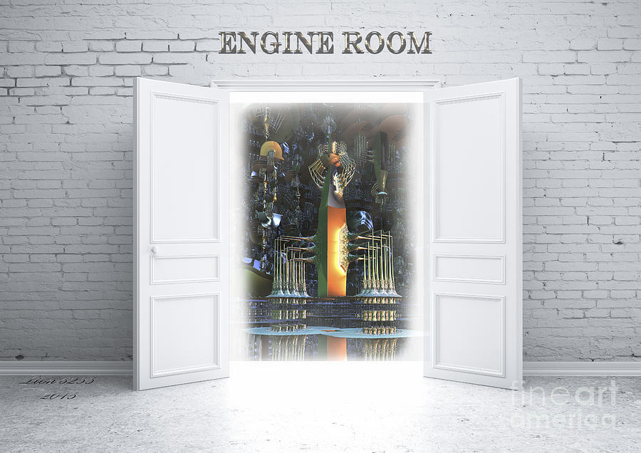 Abstract Digital Art - Engine Room by Melissa Messick