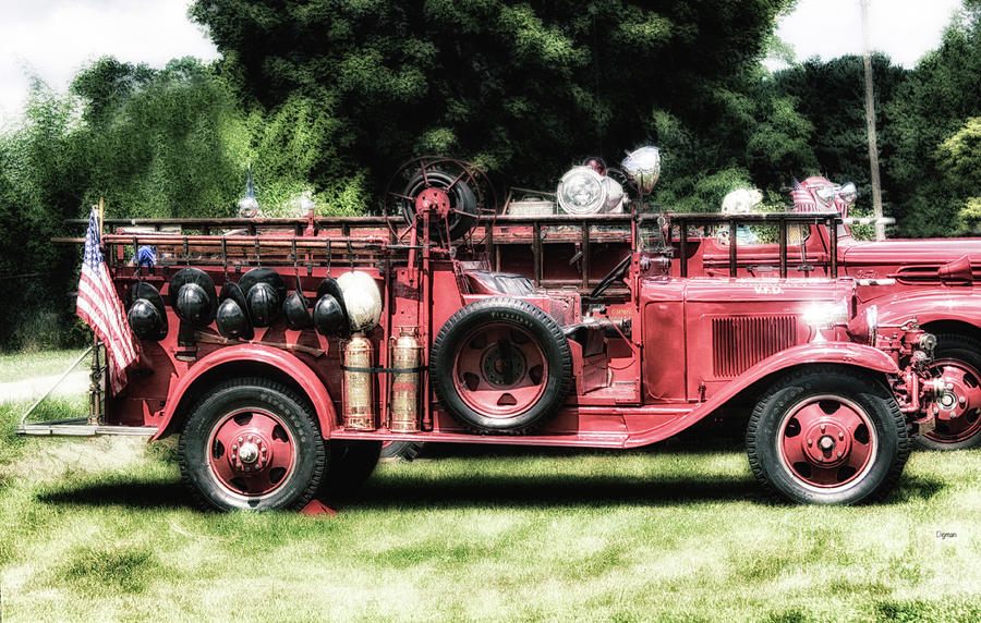 Firetrucks Photograph - Engines Of Fire by Steven Digman Firetrucks Photograph - Engines Of Fire by Steven Digman