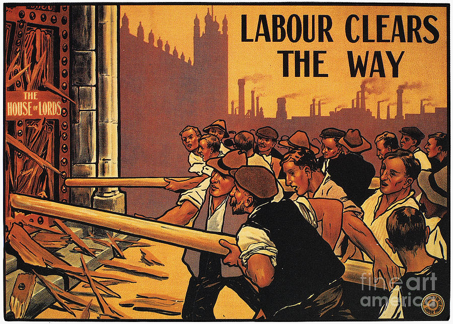 England: Labour Poster Photograph by Granger