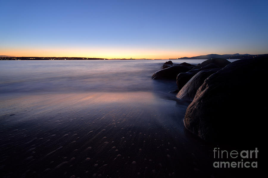 English Bay Sunset At Third Beach Photograph by Terry Elniski