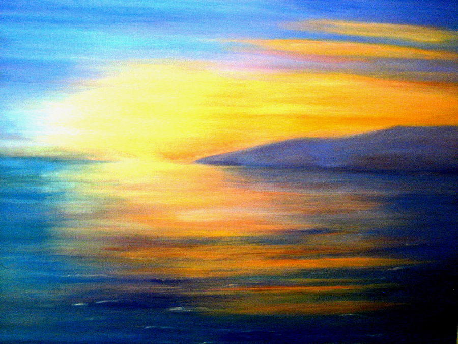 Vancouver Painting - English Bay Sunset by Pat Vickers